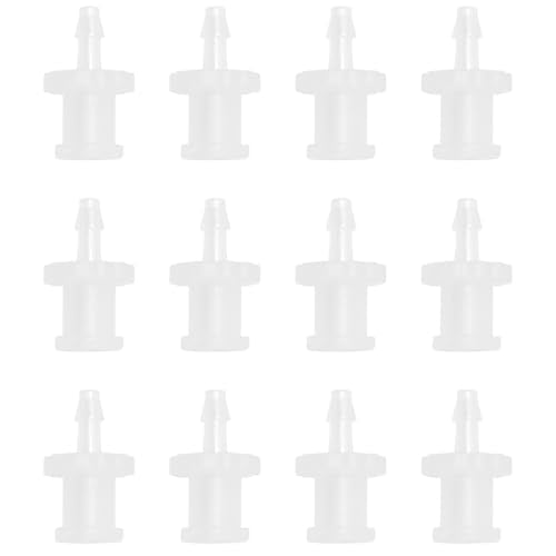 Famale Thread Hose Fitting 1/16 "PP Polypropylene Hose Barb Fitting Ruhr Female Thread Adapter For Laboratory Equipment 12pcs (0.67inch)