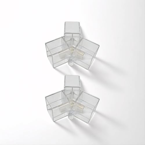 2 Pack Hexagon LED Garage Light Connectors, Y Honeycomb Light Tube Accessories, DIY Replacement Parts for Hexagon Garage Lighting System