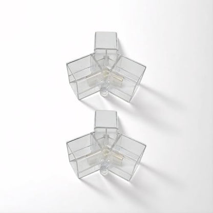 2 Pack Hexagon LED Garage Light Connectors, Y Honeycomb Light Tube Accessories, DIY Replacement Parts for Hexagon Garage Lighting System