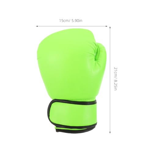 SUPVOX 1 Pair Sports Boxing Gloves Full Punching Blocking Boxing Gloves for Kids Karate Taekwondo Sparring Training Orange - color: Light Green
