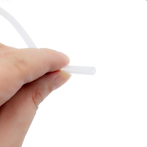 Silicone Tube 1/8"(3mm) ID x 3/16"(5mm) OD Clear Flexible Silicone Rubber Tubing Water Air Hose Pipe Transparent (3.3ft / 1m；3 x 5mm) - size: 3mm ID x 5mm OD