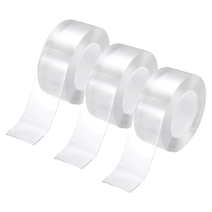 PATIKIL Clear Edge Protector Strip, 3 Roll 1.2 in x 16.4 ft Table Edge Protector Self Adhesive Cabinet Soft Corner Guard for Furniture Countertop Kitchen Wall Window