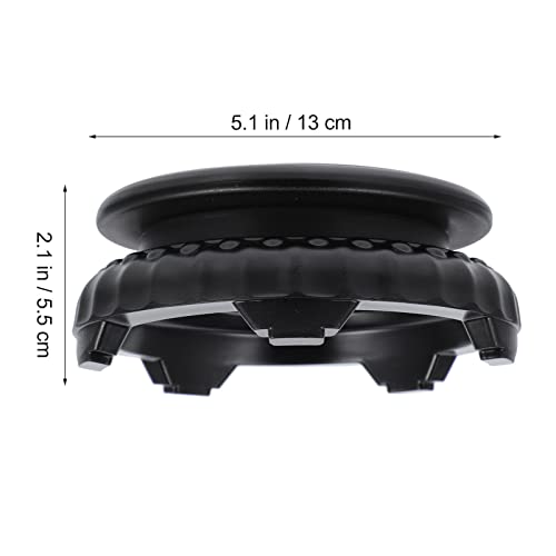 Alipis Rotating Bonsai Pedestal 5.11In Round Fish Tank Flowerpot Base Vase Display Stand for Home Office Garden Decoration