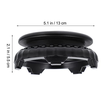 Alipis Rotating Bonsai Pedestal 5.11In Round Fish Tank Flowerpot Base Vase Display Stand for Home Office Garden Decoration