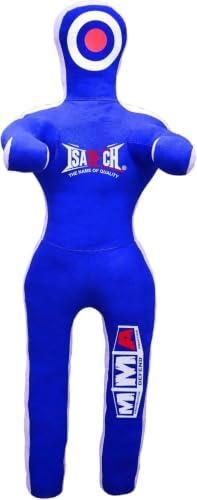 MMA Training Dummy, Professional Grappling Dummy for Wrestling and Combat Sports, Blue and Black, 5ft, 6ft Un-Filled - color: Blue, size: 4ft (48")