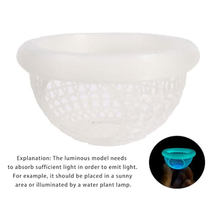 3D Printed Betta Fish Hammock, Floating Betta Hide & Shrimp Cave, Feeding Ring & Resting Spot for Betta Fishes, Fish Hideout for Aquarium - color: Gold Silver