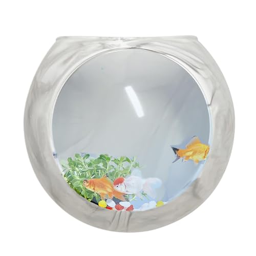 Wall Flower Vase, Strong Adhesive Silicone Vase Wall Plant Pot, Fish Tank Mount, Clear Terrarium Air Plant Holder Propagation Station for Hydroponics Plants - color: Ice Grey