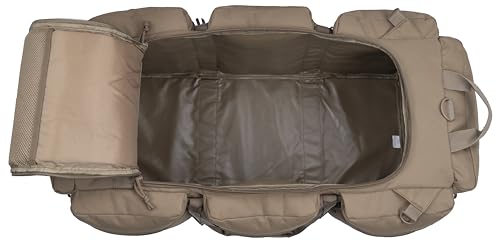 100L Large Military Duffle Bag Deployment Duffel Bag Sports Equipment Travel Luggage Bag with Detachable Backpack Straps… - color: AT Camo