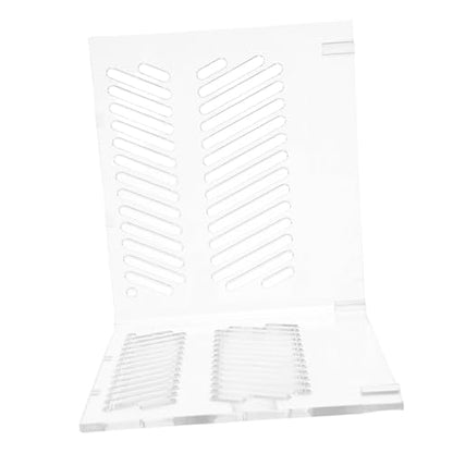 LIOOBO Aquarium Sand Guard Fish Tank Isolation Grid Plate Acrylic Divider for Corner Tanks