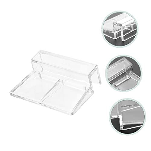 10Pcs Transparent Aquarium Cover Support Racks Easy Install Fish Tank Brackets for Accessories for Fish Tanks and Aquariums