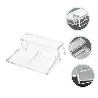 10Pcs Transparent Aquarium Cover Support Racks Easy Install Fish Tank Brackets for Accessories for Fish Tanks and Aquariums