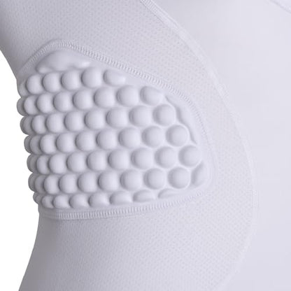COOLOMG Youth Chest Protector Baseball Softball Football Lacrosse - color: Pure White, size: Medium
