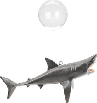 1 Pc Floating Shark Ornament - Adjustable Aquarium Shark Animal Decor | Aquarium Floating Shark Ornaments Thematic Ornaments Suitable for Aquarium All Kinds of Fish Tank and Home, Shark Pool Décor