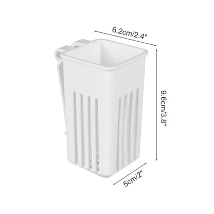 DONGKER Aquarium Plant Holder,2 PCS Hanging Aquatic Planted Pot Hydroponic Fixed Basket Wall Mounted Planting Bracket for up to 0.5" Thick Water Tanks Aquarium Decor