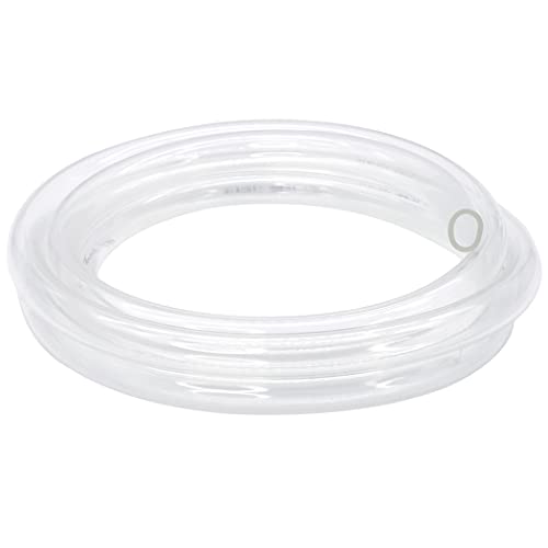 DAVCO 1/2" ID x 100ft Clear Vinyl Tubing, Low Pressure Flexible PVC Tubing, Heavy Duty UV Chemical Resistant Lightweight Plastic Vinyl Hose, BPA Free and Non Toxic - size: 1/2"ID, style: 100 Feet