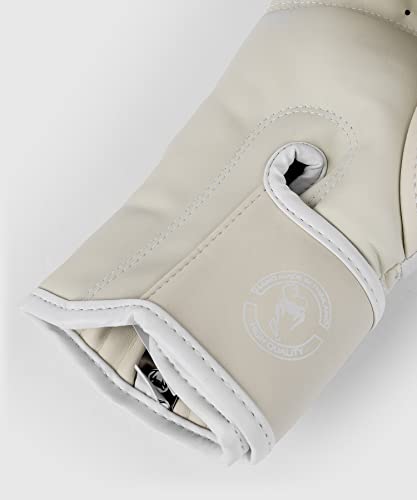 Venum Elite Boxing Gloves - color: White/Ivory, size: 12-Ounce