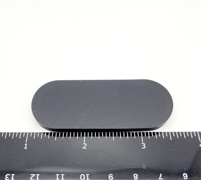 2 1/2" x 1" Oval Silicone Rubber Bumper Feet 3/16" Thick Adhesive Backed Pads for Electronics Displays and Appliances Non Slip Waterproof Spacers (8 Pack)