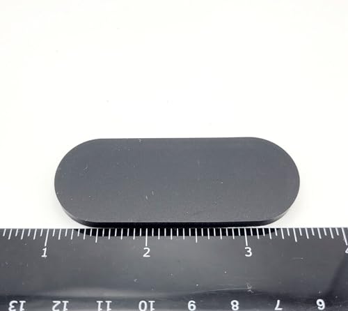 2 1/2" x 1" Oval Silicone Rubber Bumper Feet 3/16" Thick Adhesive Backed Pads for Electronics Displays and Appliances Non Slip Waterproof Spacers (8 Pack)