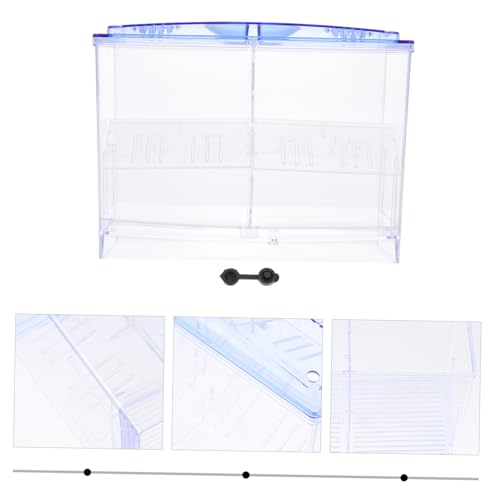 BESPORTBLE Transparent Fish Breeding Box Double-Layer Fry Hatching Container with Air for Efficient Fish Incubation and Space-Saving Design for Aquarium Use