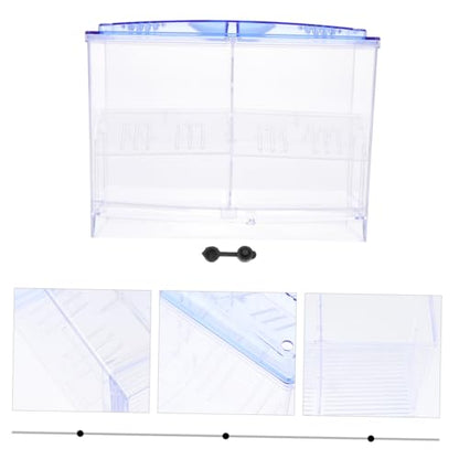 BESPORTBLE Transparent Fish Breeding Box Double-Layer Fry Hatching Container with Air for Efficient Fish Incubation and Space-Saving Design for Aquarium Use