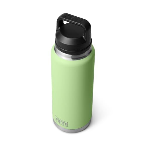 YETI Rambler 36 oz Bottle, Vacuum Insulated, Leakproof, Stainless Steel with Chug Cap - color: Key Lime
