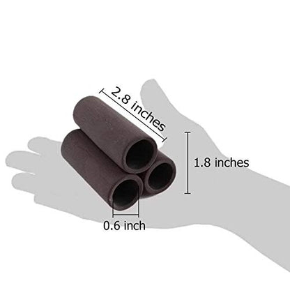 3 Pcs Brown Ceramic Shelters - Shrimp Habitat, Breeding Tube, Cave