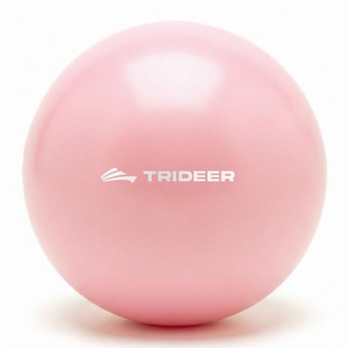 Trideer 9-Inch Pilates Ball, Small Exercise Ball Pilates Equipments for Yoga, Physical Therapy, Pregnancy, Postpartum, Core Training, Balance, Stability and Stretching - color: Cherry Blossom Pink
