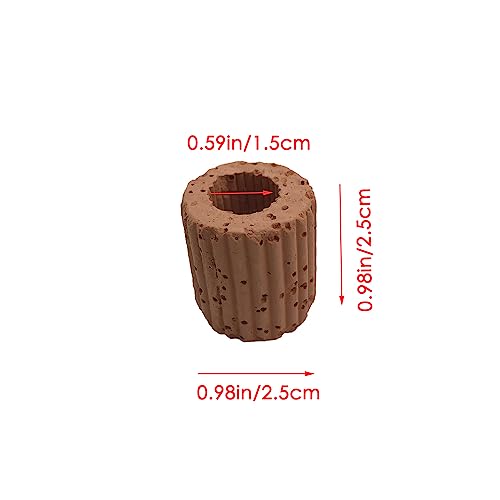 20 Pcs Aquatic Water Plant Fixed Rings, Aquarium Landscape Ceramic Pottery Plant Pot Gravity Ring for Fish Tank Accessories