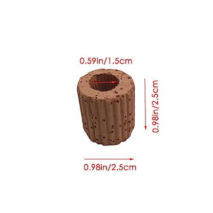 20 Pcs Aquatic Water Plant Fixed Rings, Aquarium Landscape Ceramic Pottery Plant Pot Gravity Ring for Fish Tank Accessories