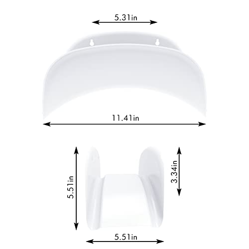Gardzen 2-Pack Heavy Duty Hose Hanger Wall Mount, Metal Hose Holder, Hook, Rack, Support for Outside, White - size: 2 Pack