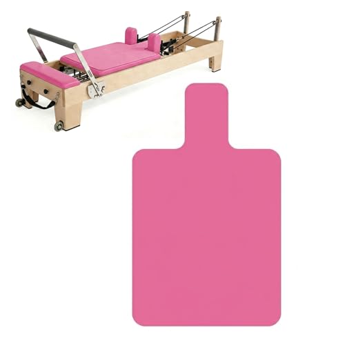 Non-Slip Pilates Reformer Mat Cover,0.8mm Thick Pilate Reformer Machine Cover Mat Towel,Pilates Mats for Reformer,Fleece Exercise Matfor Pilate Training Yoga 39" x 24" - color: Rose
