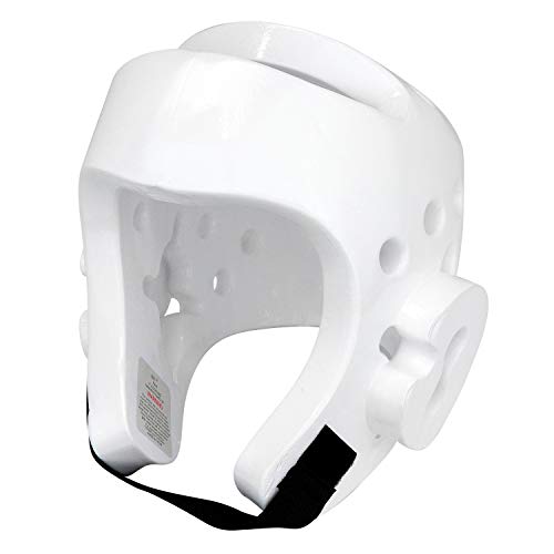 AAMA Taekwondo and Karate Sparring Foam Head Guard - color: WHITE, size: Large