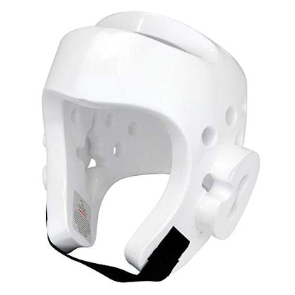 AAMA Taekwondo and Karate Sparring Foam Head Guard - color: WHITE, size: Small