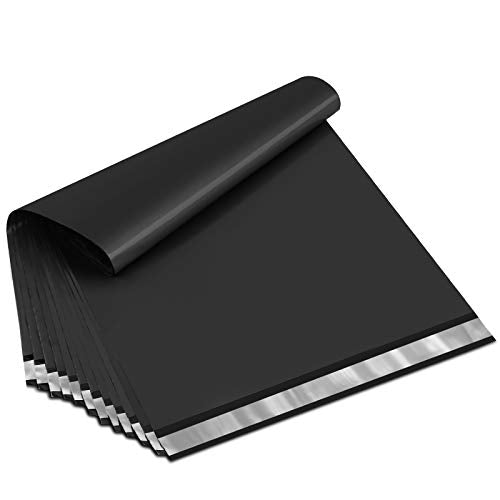 UCGOU Poly Mailers 19x24 Inch Black 50 Pack Extra Large Shipping Bags Strong Thick Mailing Envelopes Self Seal Adhesive Waterproof and Tear Proof Boutique Postal for Clothing Quilt and More - color: Black, size: 19x24" 50PC