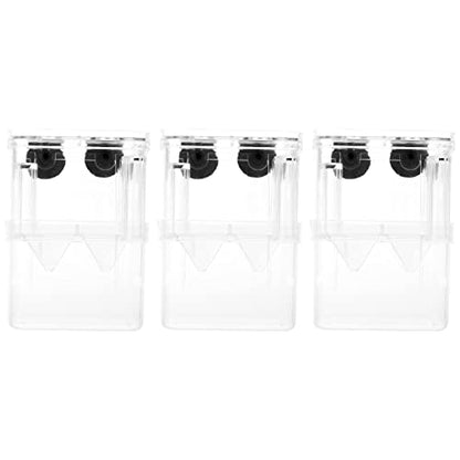3pcs Juvenile Hatching Box Fish Tank Accessory Juvenile Fish Breeding Case Hatchery for Fish Tank Hatching Incubator Tank Hatchery Incubator Fish Container