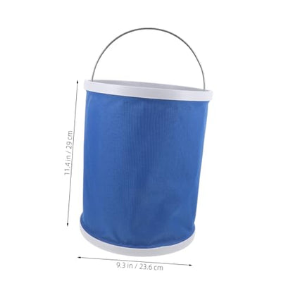 Ciieeo Foldable Utility Bucket Portable Camping Water Container with Handle for Car Cleaning