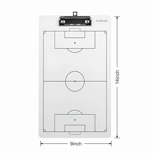 Soccer Clipboard for Coaches, Double-Sided Dry Erase Board - style: Soccer
