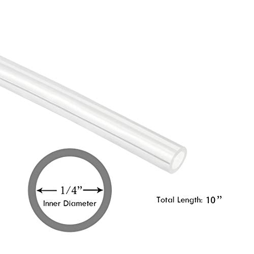 1/4 " ID Silicone Tubing, JoyTube Food Grade Silicone Tubing 1/4" ID x 3/8" OD 10 Feet High Temp Pure Silicone Hose Tube for Home Brewing Winemaking