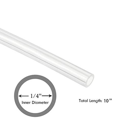 1/4 " ID Silicone Tubing, JoyTube Food Grade Silicone Tubing 1/4" ID x 3/8" OD 10 Feet High Temp Pure Silicone Hose Tube for Home Brewing Winemaking