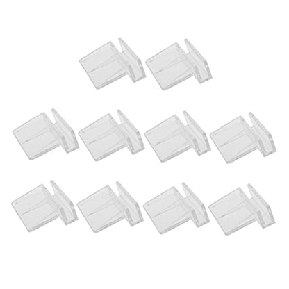 POPETPOP 10pcs Acrylic Aquarium Bracket Fish Tank Support Holder Clear Rack for Glass Covers Suitable for Small Pets