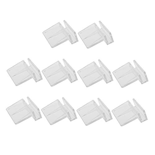 POPETPOP 10pcs Acrylic Aquarium Bracket Fish Tank Support Holder Clear Rack for Glass Covers Suitable for Small Pets