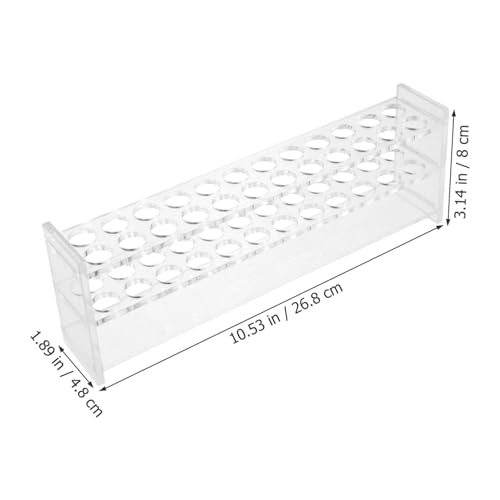 PRETYZOOM 2Pcs Testing Tube Rack Reusable Test Tube Holders for Lab Use Sampling Tube Organizer for Research Clinical and Educational Settings