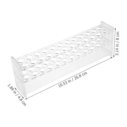 PRETYZOOM 2Pcs Testing Tube Rack Reusable Test Tube Holders for Lab Use Sampling Tube Organizer for Research Clinical and Educational Settings