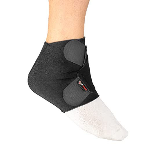 Universal Ankle Compression Wrap – Hot and Cold Therapy System Ankle Support with Direct Stick Packs & Dual Compression Straps – Breathable & Hypoallergenic Design - style: Ankle