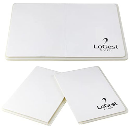 Logest Rebreakable Boards Martial Arts - Taekwondo Karate MMA Boards - Reusable Plastic Training Breaking Boards for Kids & Adults Available in 6 Levels of Difficulty Taekwondo Boards for Breaking - color: White - X-light