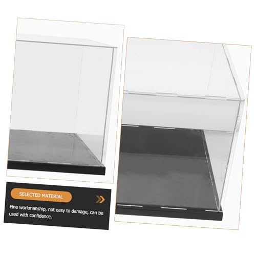 Acrylic Boxing Glove Display Box Storage Rack for Figurines Black