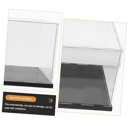 Acrylic Boxing Glove Display Box Storage Rack for Figurines Black