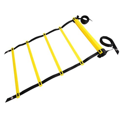 Agility Ladder Footwork Exercise Ladder Speed Training for Sports with Portable Design for Football Basketball Tennis Soccer Fitness Home Gym - size: 7 Meters 13 Rung