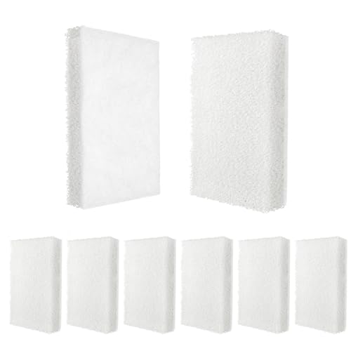 Fish Tank Filter Pad Replacement Compatible with Fluval Betta, Replacement Aquarium Filter Media for Betta Premium Aquarium Kit 2.6 Gallon, for Fluval Accessories 8 Pack