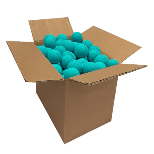 Velocity Lacrosse Balls - 1, 2, 3, 6, 12, 18, 24, 36, 60 and 120 Packs - for Practice, Official NFHS and College Approved Size - color: Teal, size: 120 Balls, style: Practice Ball